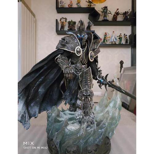魔兽世界sideshow巫妖王阿尔萨斯动画漫手办雕像模型摆件玩具gk