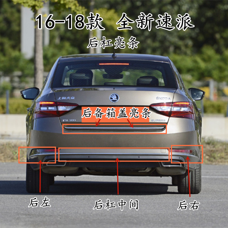 斯柯达16-18全新速派保险杠