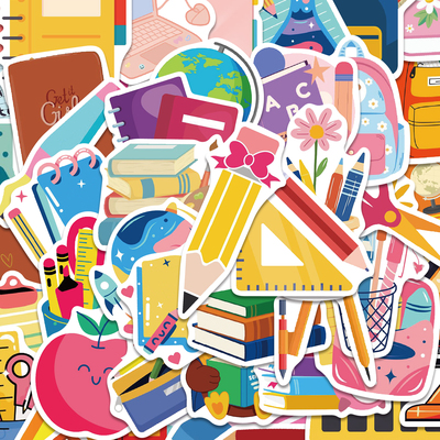 50张Backtoschool贴纸