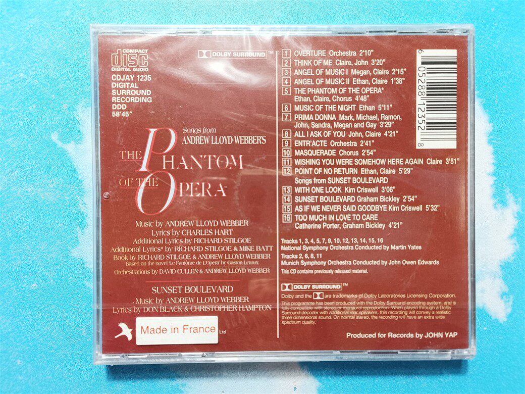 Phantom of the Opera Soundtrack EU Unopened 1 CD - Taobao product photo 2