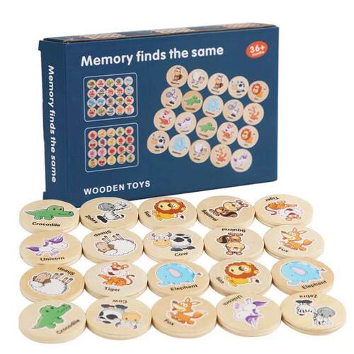 Children Montessori Toys High Quality Wooden memory Games Ca