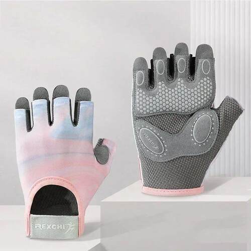 Cycling Gloves Women Fitness Gloves Gym Weightlifting Yoga B