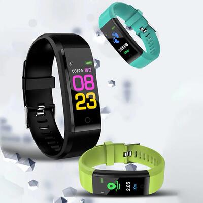 115plus Smart Watch 0.96 Inch Touch Screen Fitness Tracker W