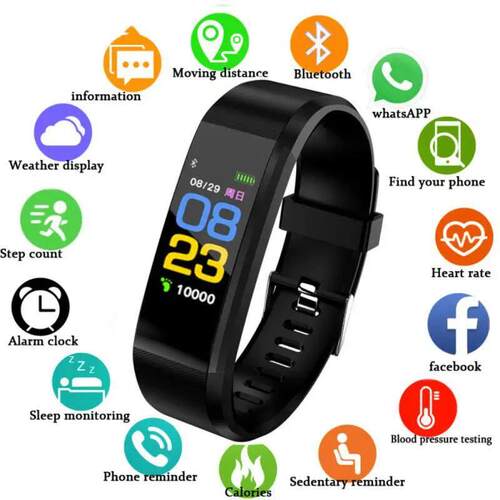 115Plus Smart Watch bluetooth-compatible Sport Watch Health