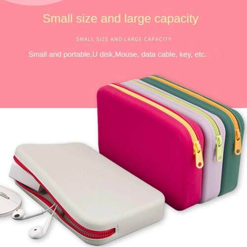 Waterproof Large Capacity Cosmetic Storage Bag with Zipper S