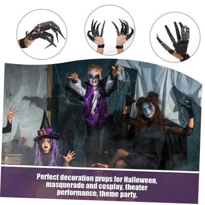 Halloween Articulated Fingers Scary Fake Fingers Skeleton