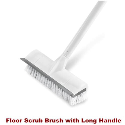 Floor Scrub Brush Cleaning Bathroom Kitchen Long Handle