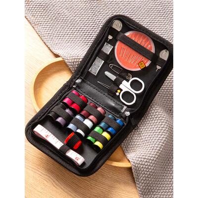 172 piece sewing tool set with needle and thread wrapping