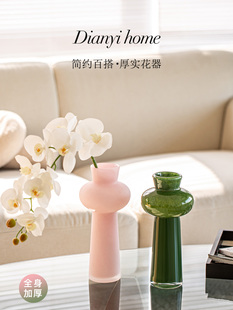 花瓶装饰客厅插花高端无障碍豪华玻璃水文化水培花中世纪新中国风