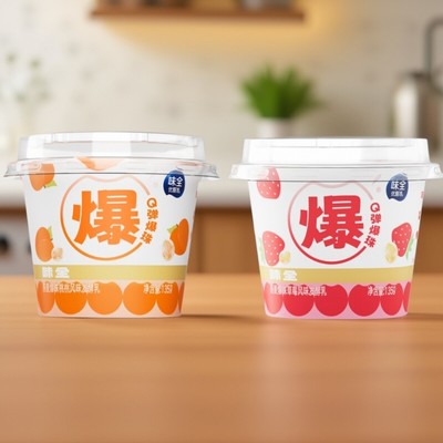 味全酸奶低温酸奶盒装草莓味黄桃