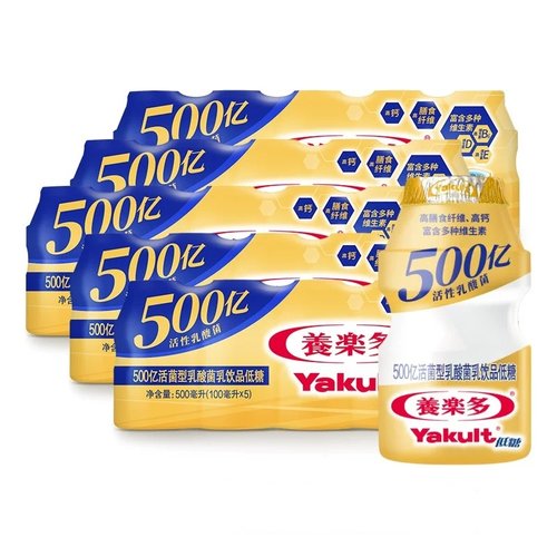 养乐多小金瓶高膳食纤维低糖0脂