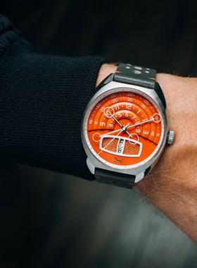 美国代购正品Xeric Halograph III 自动机械橙色表盘限量欧美腕表