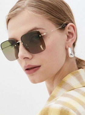 saintlaurent时尚金女太阳眼镜