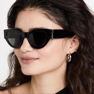 M94 Laurent圣罗兰YSL太阳镜女黑色猫眼偏光墨镜SL 美国代购 Saint