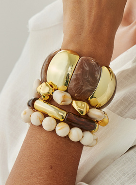 欧美跨境美拉德晕染亚克力圆弧形