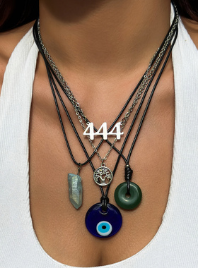 欧美跨境饰品复古串珠项链恶魔之