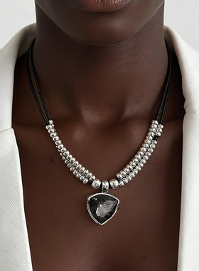 欧美跨境嘻哈ins风几何亚克力黑