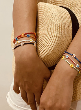 欧美跨境饰品复古民族风彩色串珠