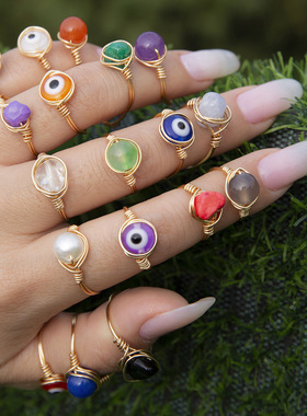 欧美跨境饰品创意简约民族风眼睛