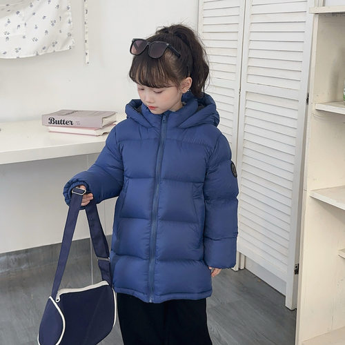 90白鸭绒加厚儿童羽绒服中长款