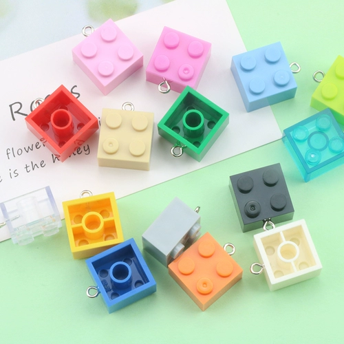 Аксессуар с аксессуарами, ручка ручной работы, акриловый квадратный конструктор, подвеска, серьги, брелок, «сделай сам»