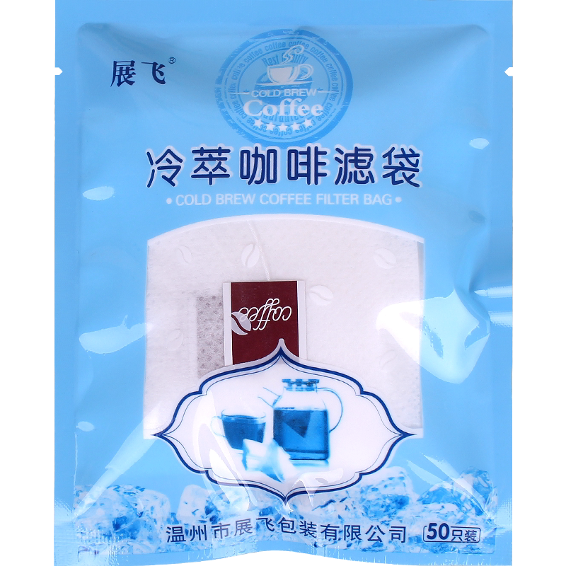 展飞包装冷萃咖啡滤袋不漏粉无残渣三角包热萃冰萃冷泡挂耳咖啡袋