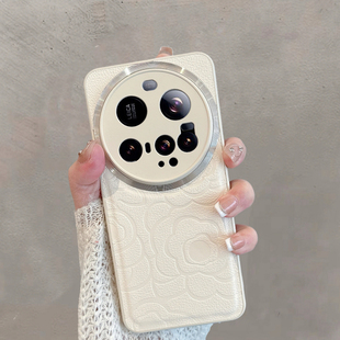 适用于小米15ultra手机壳新款 u1tra 女25019PNF3C全包防摔xiaomi15u简约mi十五uitra山茶花高级感utral至尊版