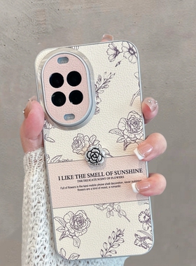 适用于华为nova14手机壳n0va14pro新款女tlr一al00玫瑰花nove全包navo防摔novo高级感note时尚nave创意n14por