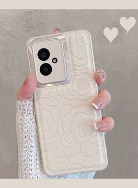 适用于华为荣耀100手机壳100pro新款女maa一an00曲屏一百x100por全包防摔套p100pr0曲面屏honor1oo简约山茶花