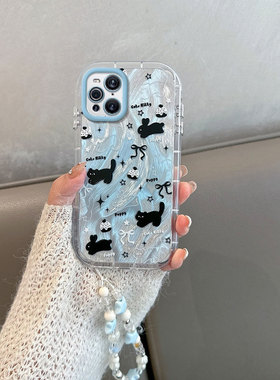 适用于oppofindx3手机壳女0pp0find x3pro可爱pedm00猫新款oppox3por全包防摔oppofinx3p创意opopfindx高级感