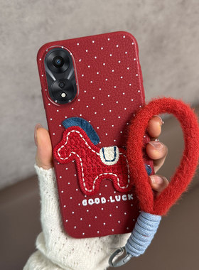 适用于oppoa58手机壳a1活力版a1x新年款a2x马年phj110红色0pp0a58防摔5g软壳opa585g女opoa薄款oppa波点poopa