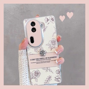 适用于opporeno11手机壳0pp0reno11pro5g新款 pjh110花朵pjj全包防摔opopreno115g女0pporeno11高级感opporeon