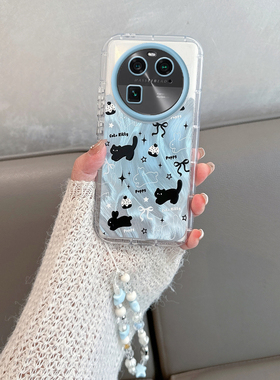 适用于oppofindx6手机壳女pgfm10可爱卡通find x6动物oppofx新款opfindx全包防摔oppox6创意oppofinx高级感