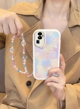 适用于opporeno10手机壳0pp0reno10pro十新款phw110带手链opporone105g全包opporeon防摔5g女0pporeno+reon加