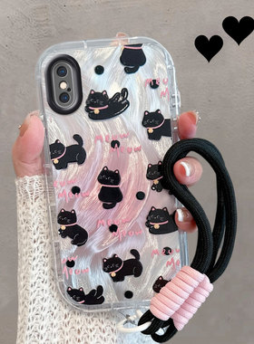 适用于苹果x手机壳xs可爱xr创意xsmax小猫咪iphonex新款iphone8x女x s全包ix防摔iponex ipx叉r xsxmax10xmax
