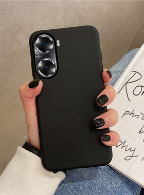 适用于华为荣耀60pro手机壳黑色tna一an00磨砂honor60p0r简单6opro软壳pr0全包tnaan男anoo女por防摔tnaanoo