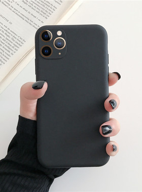 适用于苹果11pro手机壳摄像头包边11p磨砂黑色全包防摔十一por男ip女潮i超薄pr0轻薄简单软壳镜头保护简约