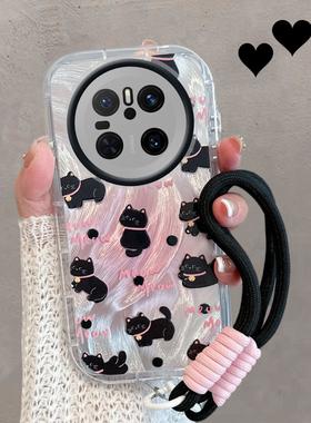 适用于华为mate70手机壳m70pro可爱mt70p创意mata7o小猫咪mete新款女meta全包防摔ma新品mare小众meite高级感