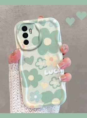 适用于vivos10e手机壳小清新v2130a绿色vovos步步高viv0s10e花朵vivis新款女s10evivo全包防摔vovis软壳vos夏