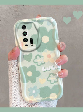 适用于华为荣耀20pro手机壳小清新yal一al10绿色二十pr0花朵20p0r新款女p20por全包防摔honor2opro软壳yalal