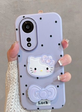 适用于oppoa1手机壳a1pro新款phs110可爱phq110少女心0pp0a1por 5g带支架15g紫色opa卡通oppa软壳poopa opooa