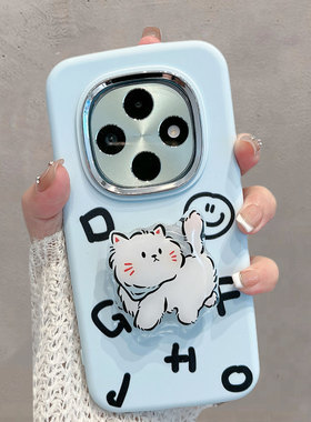 适用于oppoa6pro手机壳pln110新款0pp0a6pro5g女opa可爱oppa猫咪0ppoa带支架poopa软壳opooa浅蓝色oopoa opoa