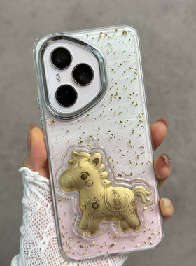 适用于华为荣耀400手机壳x400pro透明dnn一an00新款dnp-anoo镜头不包honor四百系列p400por新年款马年中国风