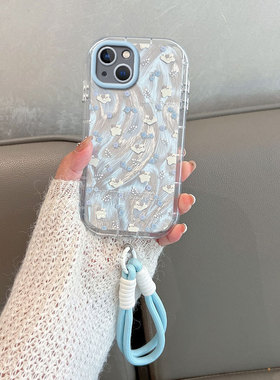 适用于苹果14手机壳i14pro小清新ip14promax可爱plus新款iphone十四por女14p全包防摔pr0max创意ins pmax pm