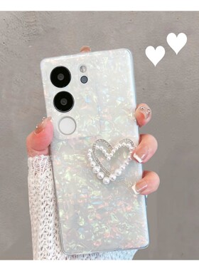 适用于vivos17手机壳s17pro新款vivis17t透明vos17por曲面屏vivox步步高17p曲屏vovos简约爱心创意女全包防摔