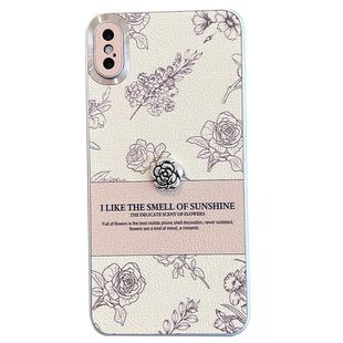 适用于苹果x手机壳xmax新款xs/xr玫瑰花iphonex全包ix防摔iphonexmax10max高级感iponex大8x创意女ipx叉r xsm