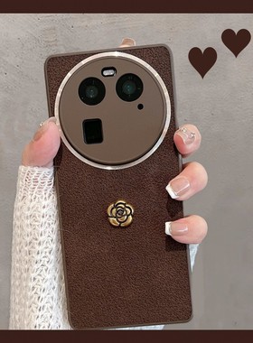 适用于oppofindx6手机壳find x6pro新款pgfm10简约复古oppofandx6por女opopfindx6opx全包oppox6防摔opfindx6