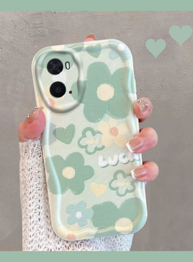 适用于oppoa36手机壳小清新pesm10绿色0pp0a36花朵opa新款poopa女oppa全包0ppoa防摔oopoa创意opooa软壳夏季