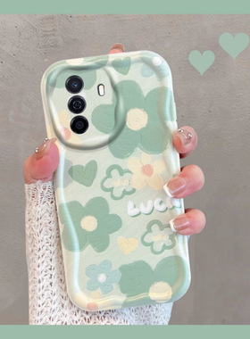 适用于华为畅享50手机壳畅亨50pro小清新mga一al00绿色ctr-aloo花朵五十畅想5o新款女五零por全包防摔软壳夏