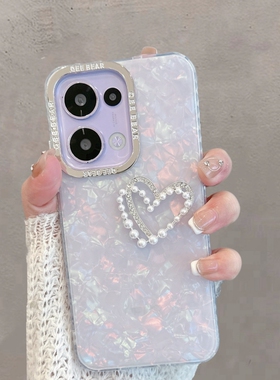 适用于opporeno13手机壳0pp0reno13pro透明pkm110新款pkk简约oppor13por爱心opopreno创意女opporeon全包防摔